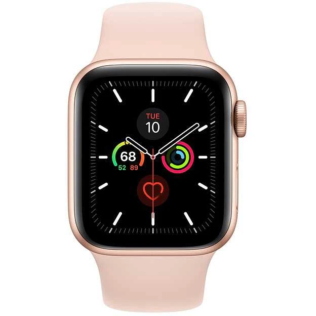 Смарт часы APPLE Watch Series 5 44мм золотистый/розовое золото (mwve2/a)|Смарт-часы| |