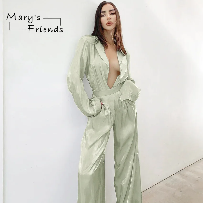 

Mary's Friends Spring New Long-sleeved Loose Professional Pleated Shirt Temperament Design Sense Stitching Top Shirt Suit