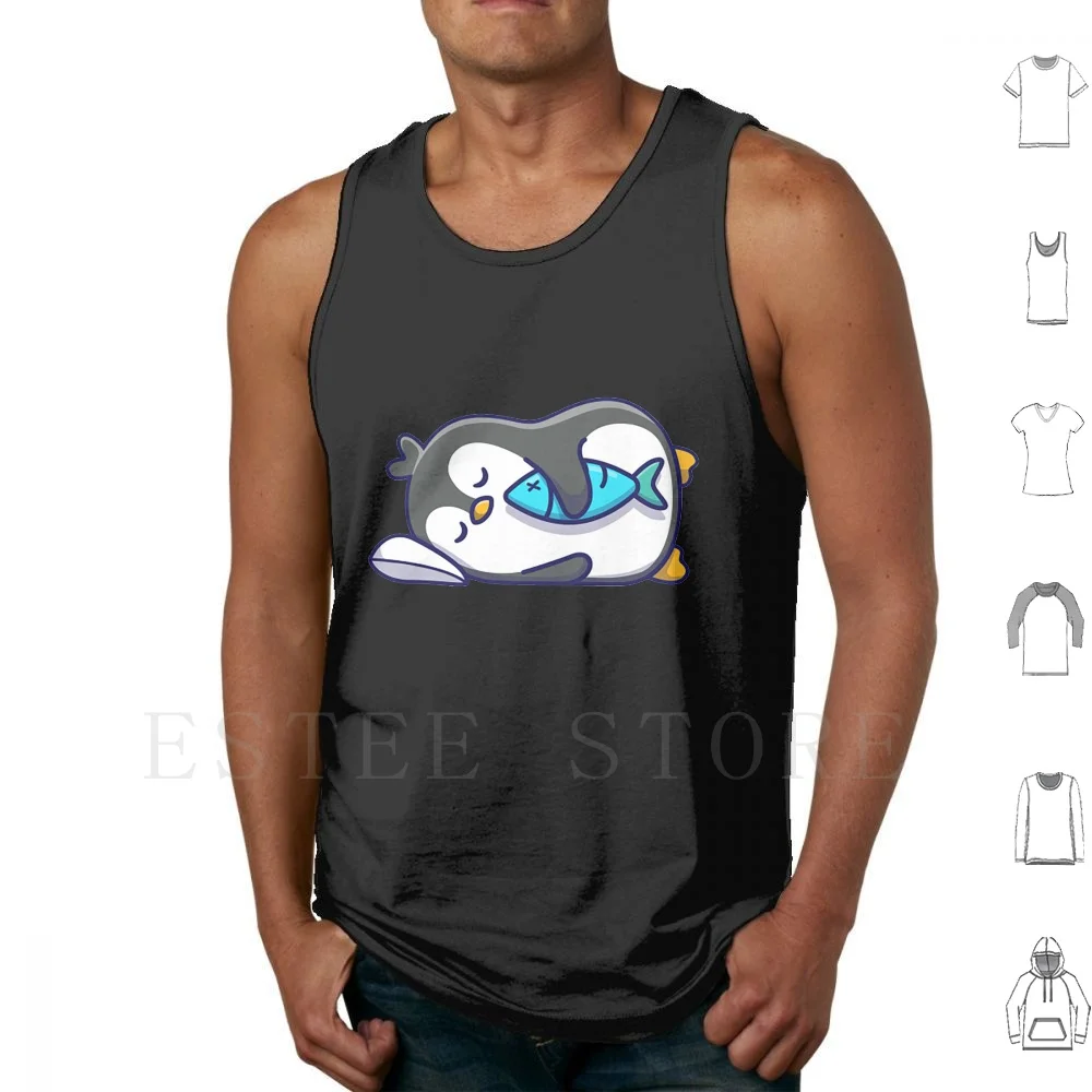 

Sleepy Penguin Tank Tops Vest Cotton Know Your Penguins Erect Crested Club Penguin Save Penguins I Love Penguins Know Your