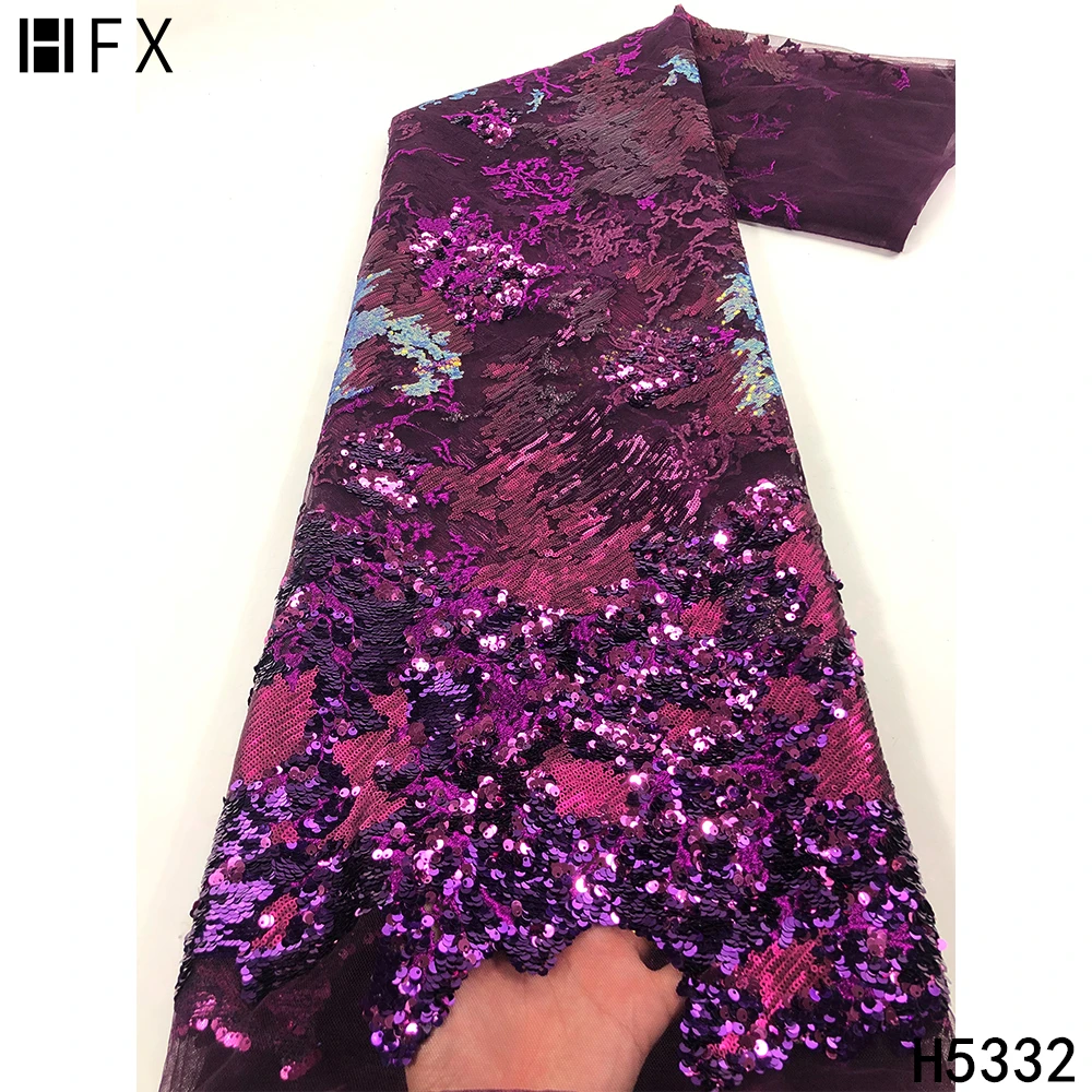 HFX африканские блестки Сетка кружевная ткань блестящая французская 2021 зеленая