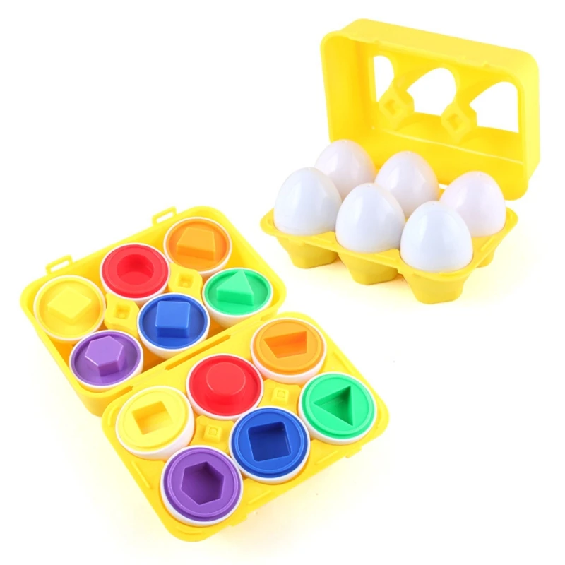 

Kids Creative Puzzle Matching Eggs Shape Relieve Boredom Accessories Educational Play Funny Table Toy Best Gift