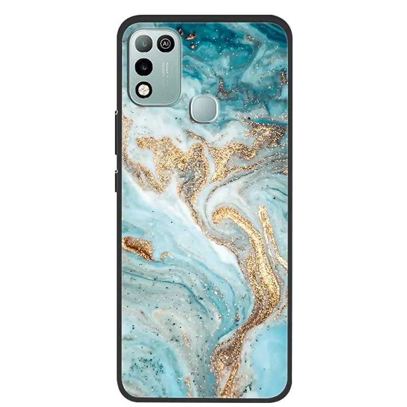 for infinix hot 10 play case marble pattern luxury silicone tpu soft cover phone case for infinix hot 10 play x688b funda coque free global shipping