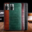 Чехол для Xiaomi Redmi Note 10 Pro 10S, роскошный чехол с крокодиловым узором, кожаный мягкий жесткий чехол из ТПУ для телефона Redmi Note 10, чехол