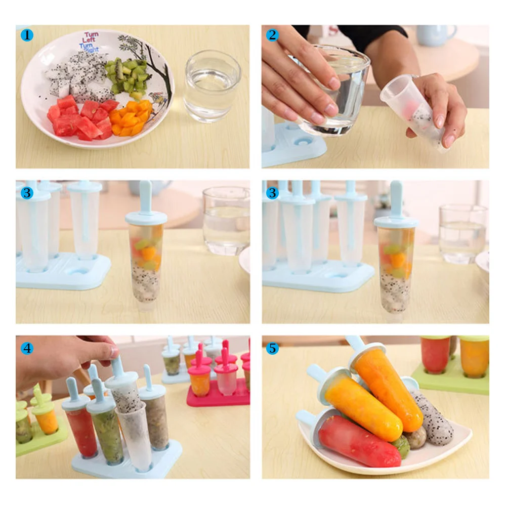 6 шт./упаковка форма для мороженого на палочке приготовления | Дом и сад