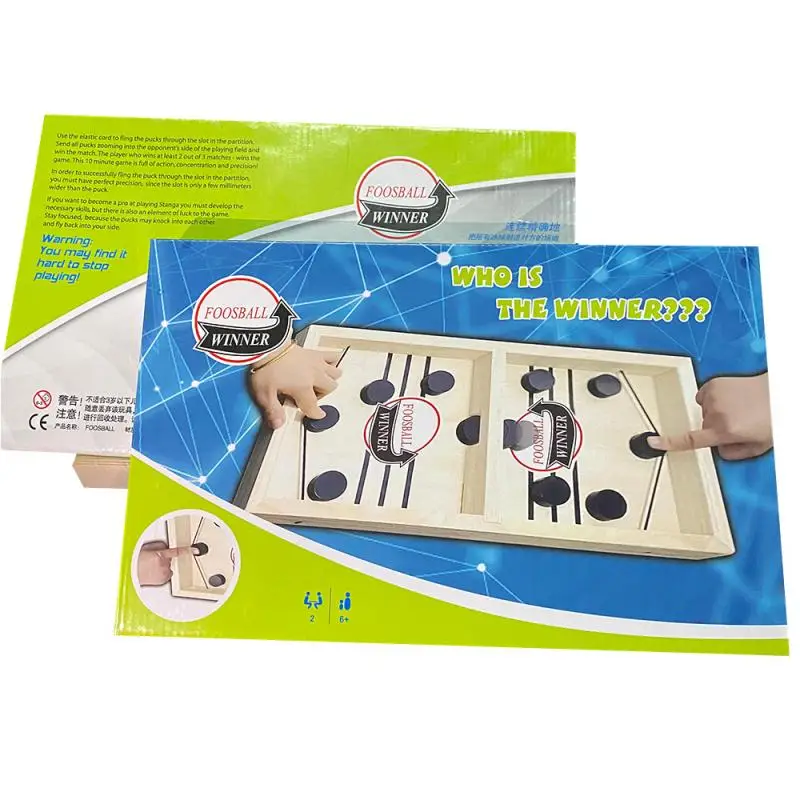 

Dropshipping Hot Sale Paced Sling Puck Winner Fun Toys For Family Child Kids Board-Game Party Game Time Funny Toys Fast Hockey