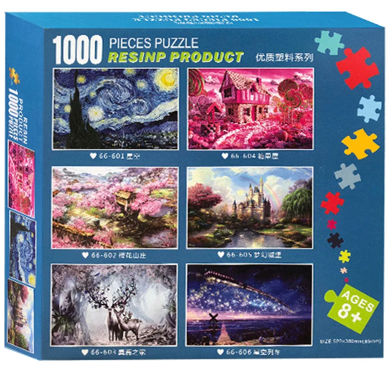 

Adult Starry Puzzle 1000 Pieces Plastic Puzzle Fancy Toy Company Gift Men and Women Birthday Gift Custom