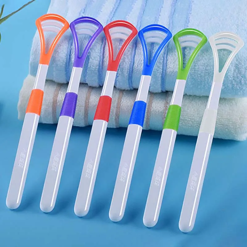 Limpiador de lengua de silicona de estilo Simple para ni&ntilde;os y adultos, cepillo de dientes suave para limpieza Oral, raspador de lengua, cuidado bucal, 1 unidad-3