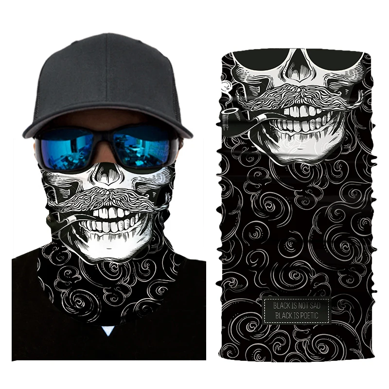 Мотоциклетная маска для лица Байкерская Балаклава Masque Scary Cagoule Visage унисекс Skull