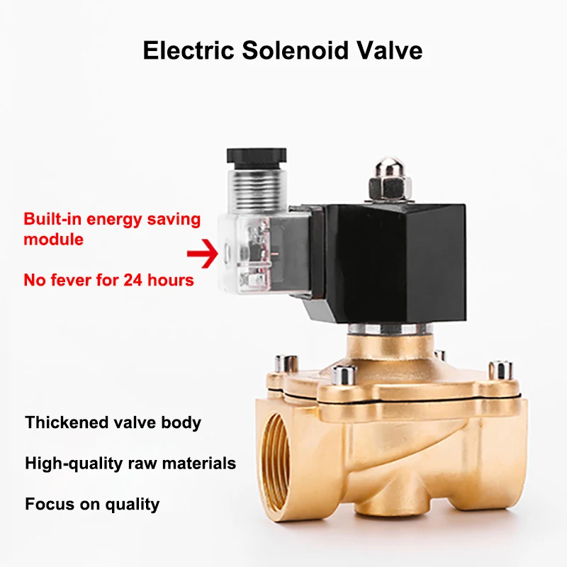 

DN15-DN50 энергосберегающий водонепроницаемый нормально закрытый моторизованный электромагнитный клапан, латунный переключатель, водяной клапан 220 В переменного тока, 24 В постоянного тока
