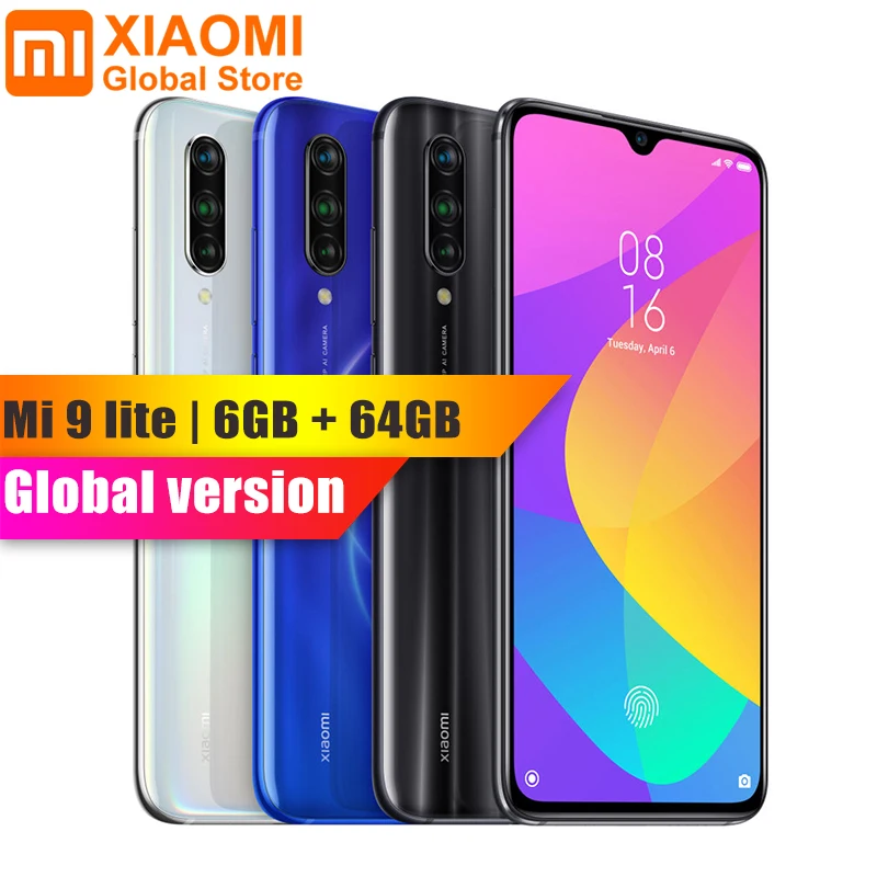 Глобальная версия Xiaomi Mi 9 Lite 6 ГБ ОЗУ 64 Гб ПЗУ 39 дюймов NFC мобильный телефон Snapdragon 710