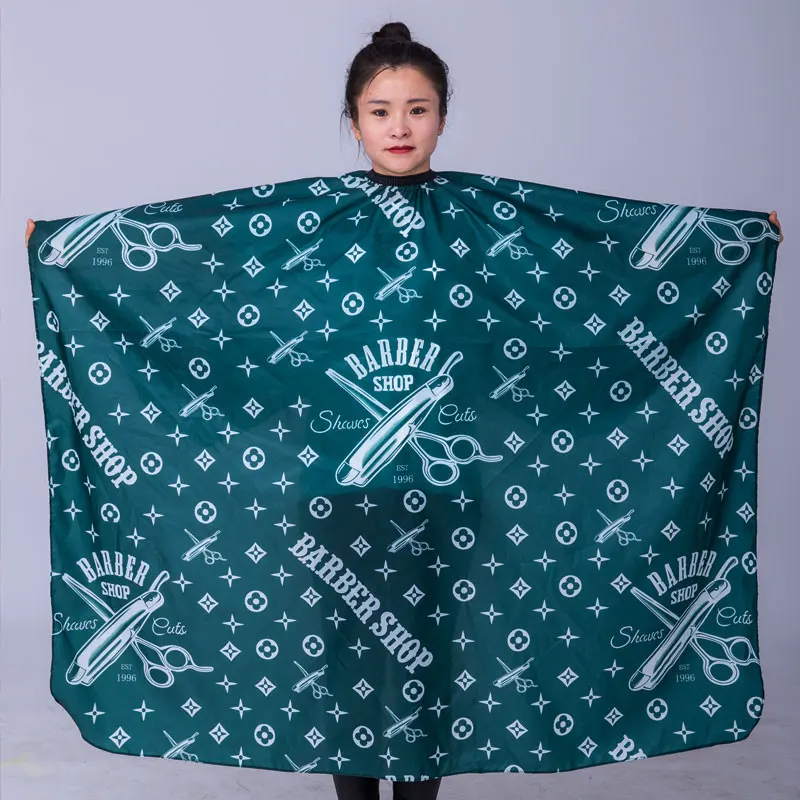 1 piece-green 1 шт. парикмахерские накидки профессиональная резка волос водонепроницаемая ткань Салон Парикмахерская плащ для парикмахерской Парикмахерская накидка для взрослых - Цвет: 1 piece-green