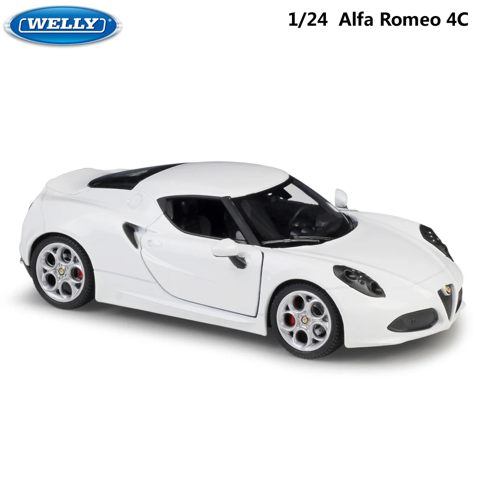 WELLY литой 1:24 металлический гоночный автомобиль модель автомобиля Alfa Romeo 4C