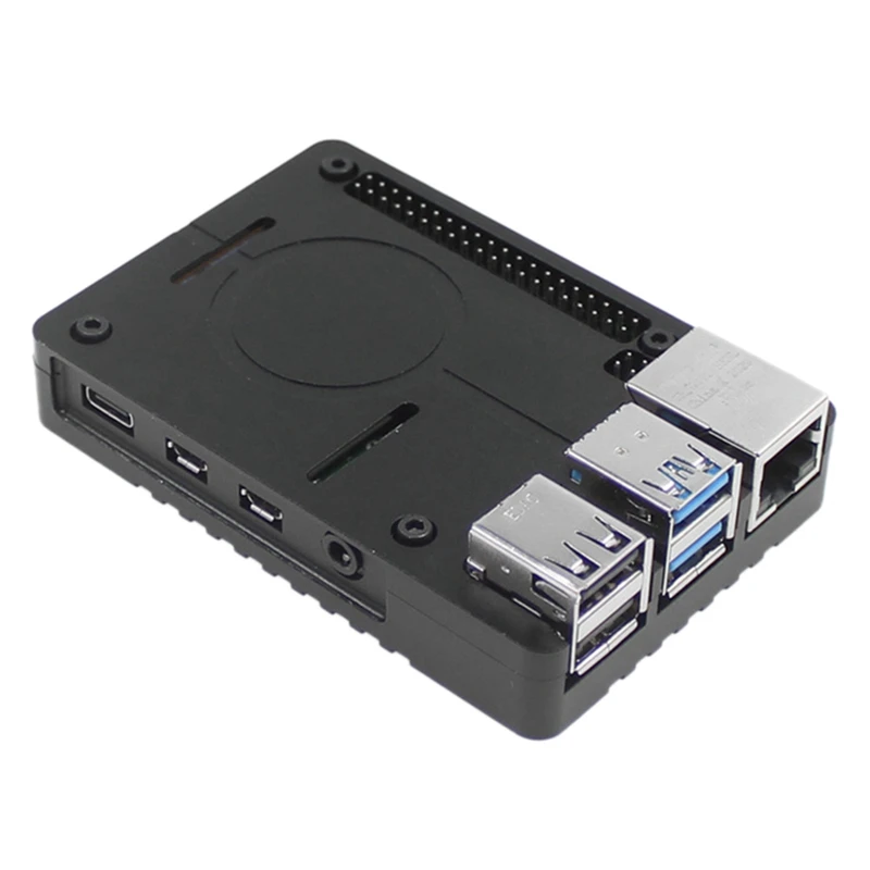 For Raspberry Pi 4B Aluminum Alloy Heat Dissipation Shell CNC Metal Protective Box | Электроника
