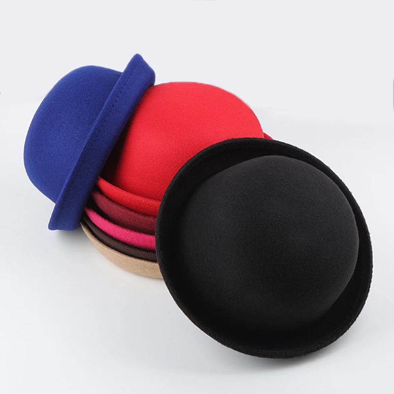 Женские шляпы Fedoras, Осень-зима, модная теплая шерстяная фетровая Ретро винтажная Кепка с животными, не деформированная Кепка Fedoras s для женщин