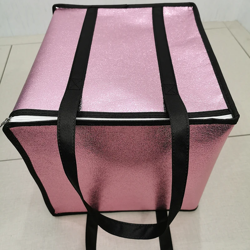 Aluminum Foil Large Capacity Cooler Bag for Cake Women Food Insulated Portable Delivery Ice Pack Foldable Thermal Bags | Багаж и сумки