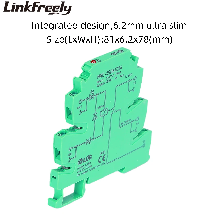 MRC-25D61Z24 катушки 24VDC электромагнитное реле доска 6A 250VAC/нагрузочный модуль