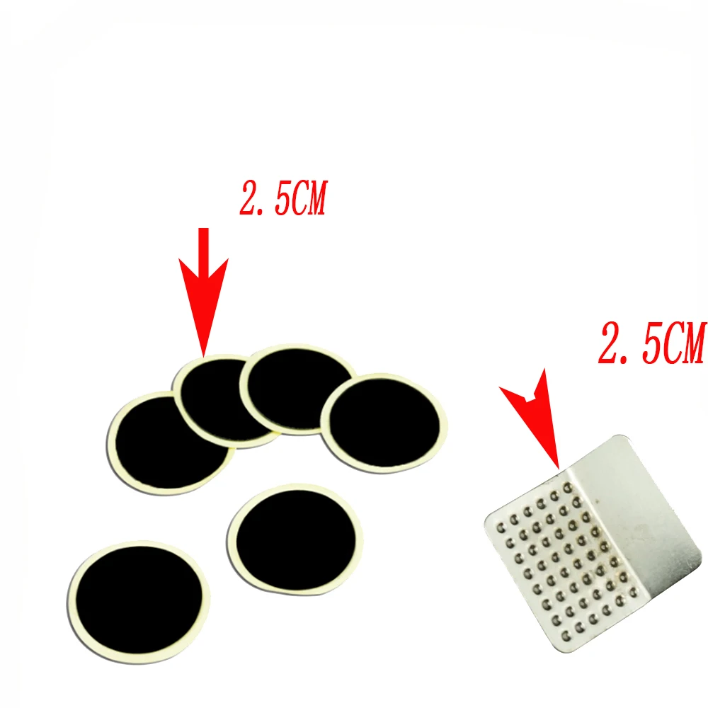

10 Pcs Rubber Glueless Patch Bike Tire Patch Repair Tool Tyre Protection Bike Tire Fast Tyre Tube Bicycle Fix Bicycle Tools