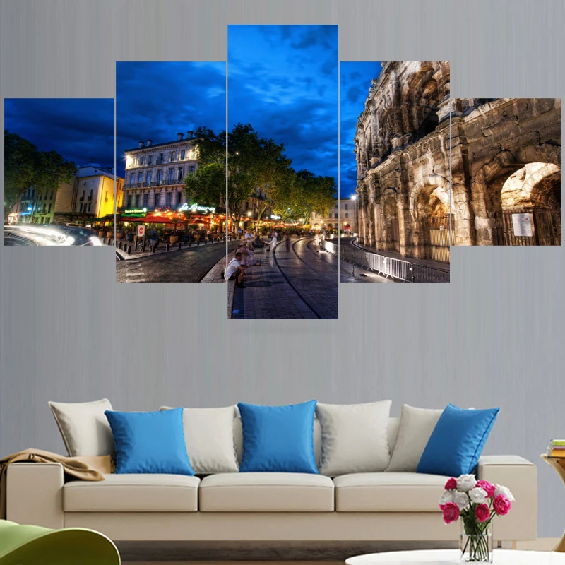 5 шт. HD Печать настенная живопись Италия известная римская Арена картины Домашний