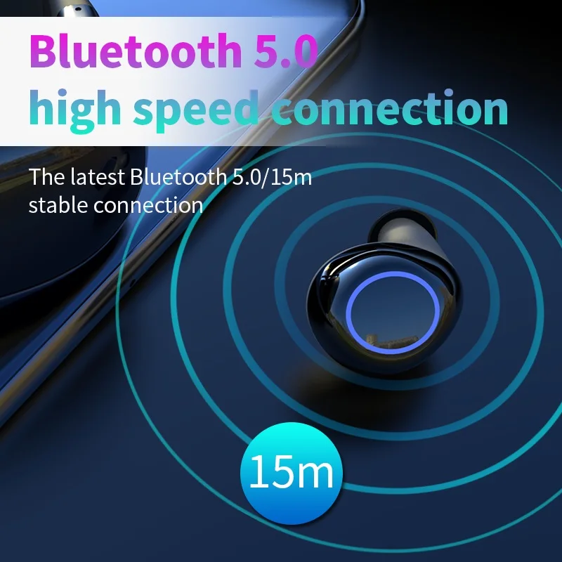 HM50 наушники вкладыши TWS Bluetooth 5 0 Беспроводной Портативный сенсорный Управление