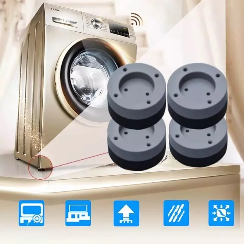 Anti-slip And Noise-reducing Washing Machine Feet Non-slip Mats Refrigerator Anti-vibration pad 4pcs Kitchen Bathroom Mat New | Мебель