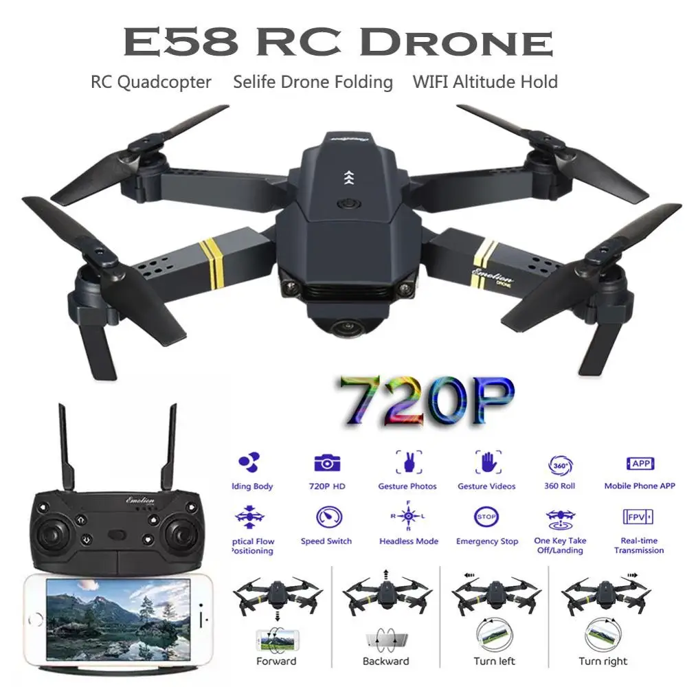 Радиоуправляемый Дрон с HD камерой 720/1080P/4K X Pro вертолет FPV Квадрокоптер дроны VS