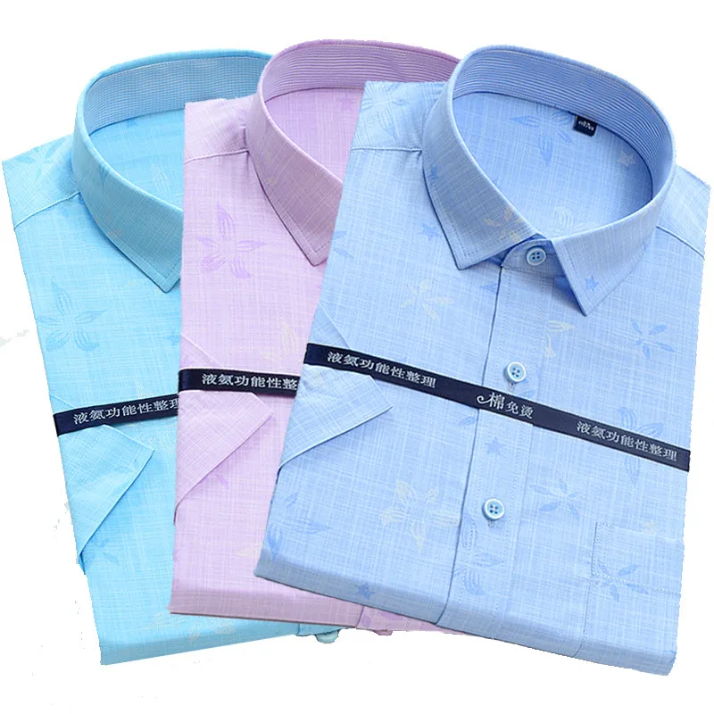 

Summer cotton shirt men short sleeve large size 8xl flower shirts fashion casual men shirt high quality camisa masculina