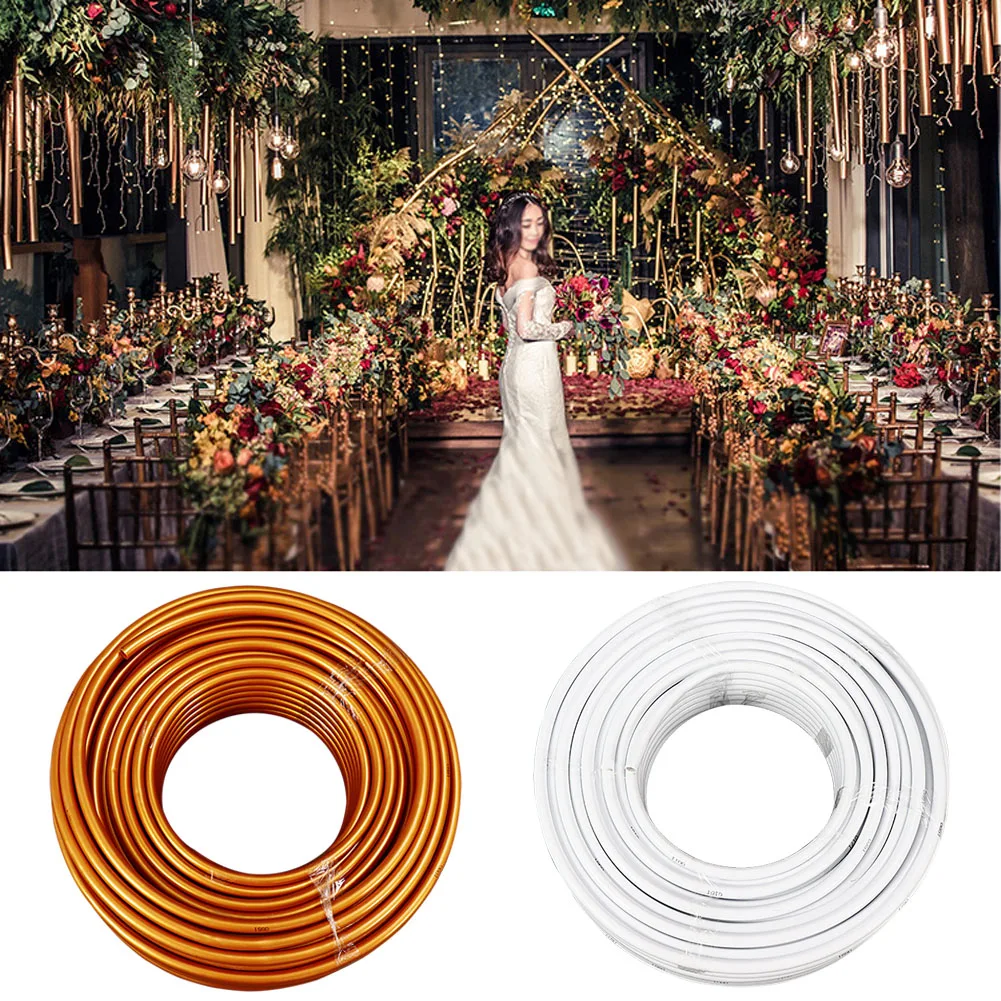 2m Wedding Arch Shelf Multipurpose Durable DIY Stage Background Flexible PVC Aluminum Solid Prop Modeling Tube Rust Resistant | Дом и сад