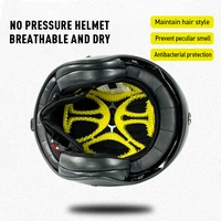 sunrimoon helmet inner lining fastening helmet sweat proof pure silicone soft and comfortable suitable for most helmets