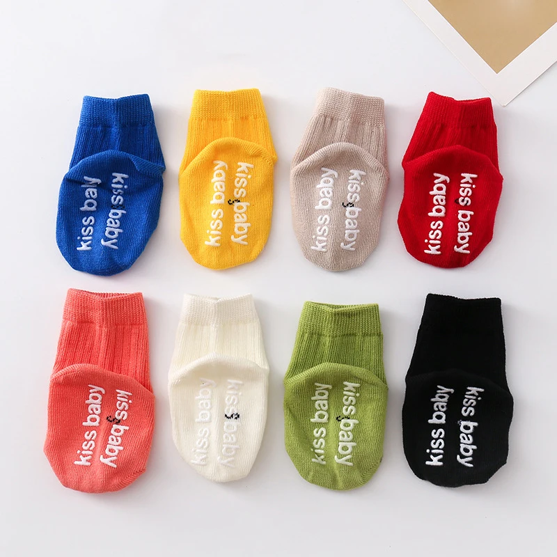 Короткие носки для новорожденных Вязаные толстые носки-башмачки маленьких