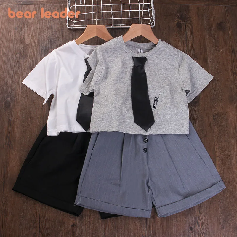 

Bear Leader Children Summer Clothes Girls Boys Casual Preppy Suits Fashion T-Shirts And Shorts Outfits Toddler Cute Casual Sets