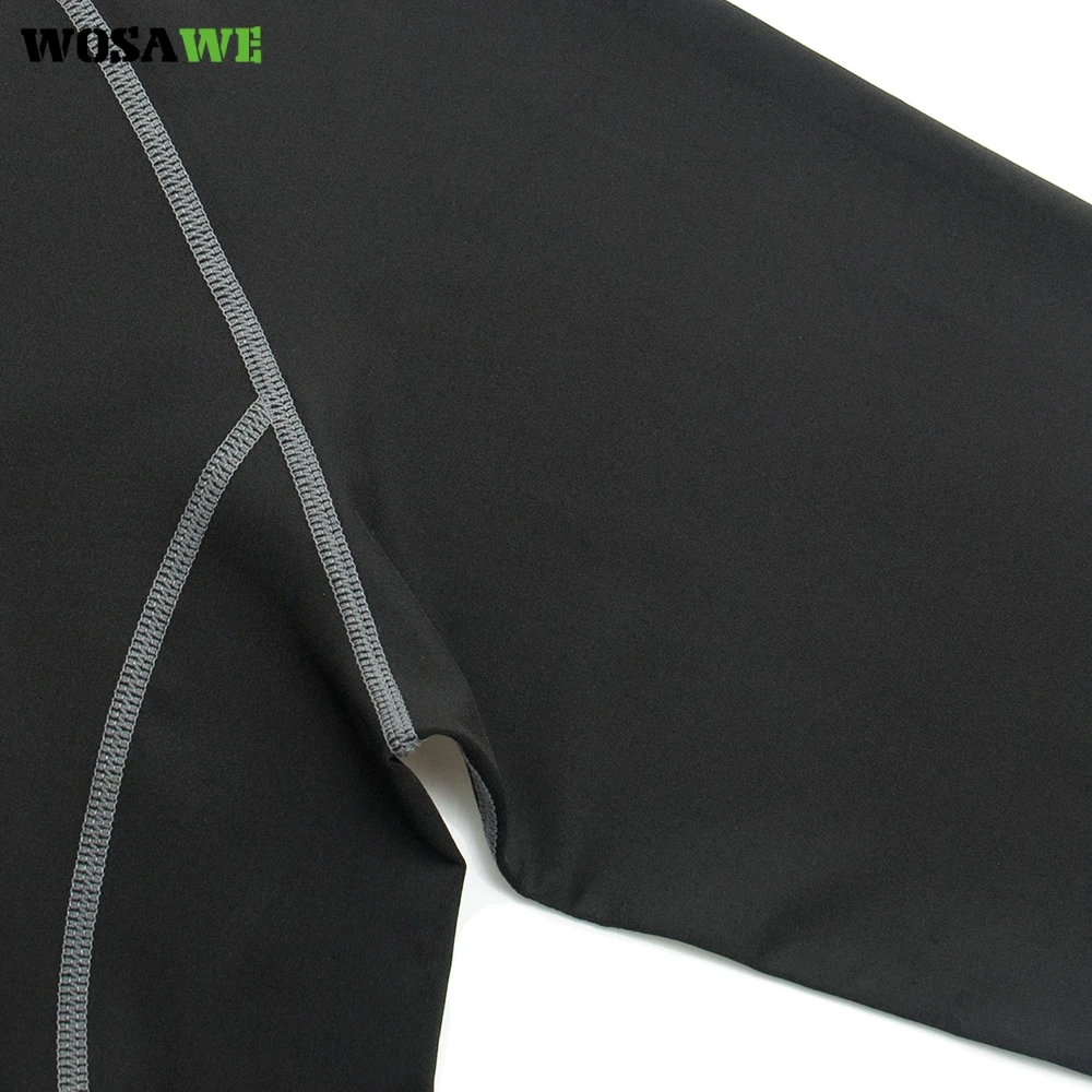 Велосипедная трикотажная футболка WOSAWE компрессионные колготки с длинным