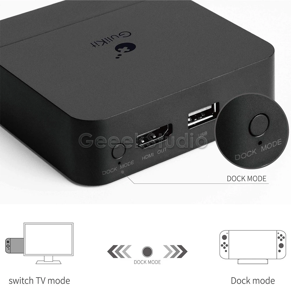 Портативная док-станция Gulikit NS05 для Nintendo Switch с USB-C PD зарядная подставка адаптер