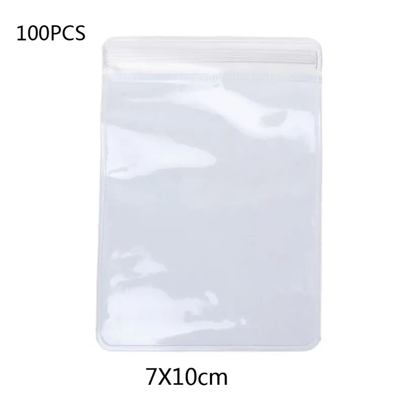 

100pcs Resealable Thicken PVC Self Sealed Reclosable Plastic Bag Jewelry Package