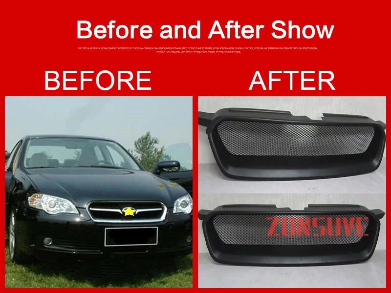 

Use For Subaru Legacy 2008 2009 Carbon Fibre Refitt Front Center Racing Grille Cover Accessorie Body Kit Zonsuve