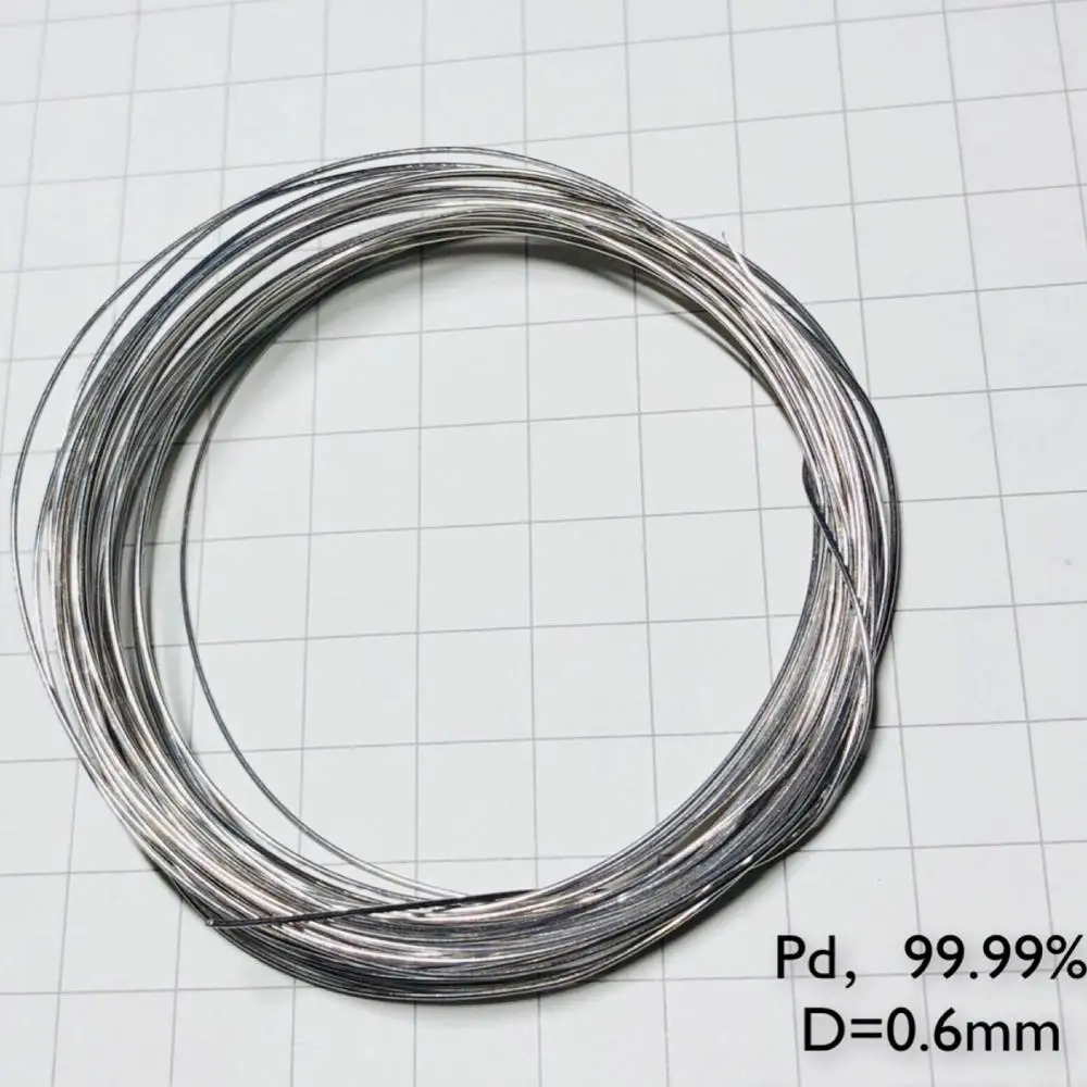 

Palladium metal Wire 99.99% Element Pd Pure Diameter 0.6mm