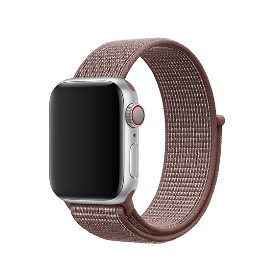 smokey violet Тканый нейлоновый ремешок для часов Apple Watch ремешок 40 мм 44 мм 38 мм 42 мм мягкая Спортивная петля для iWatch 5 4 3 2 1 дышащий ремешок - Цвет ремешка: smokey violet