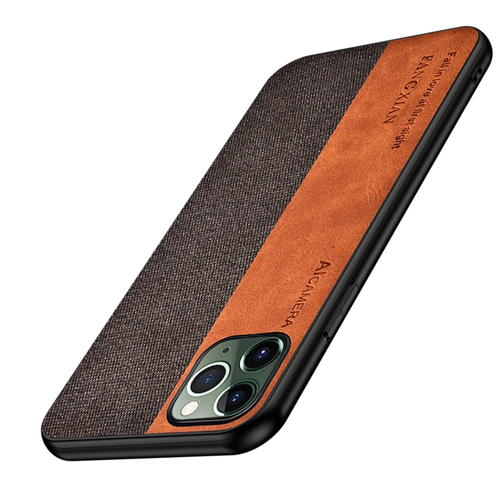 Heyytle тканевый текстурный чехол для iPhone 11 Pro MAX X XS XR, Комбинированный Кожаный чехол с зернистой поверхностью для iPhone 7, 8 Plus, 6, 6 S, 5, чехол для телефона