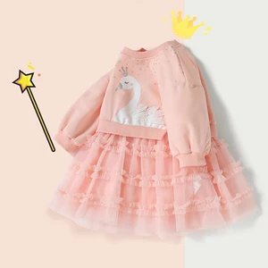 Детское зимнее платье KEAIYOUHUO, на возраст от 2 до 6 лет, с длинным рукавом, 2020