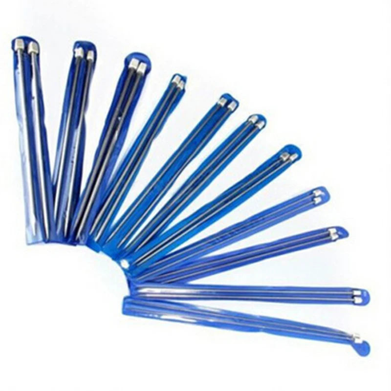 22 шт. 11 размеров один заостренный инструмент для вязания шитья из нержавеющей