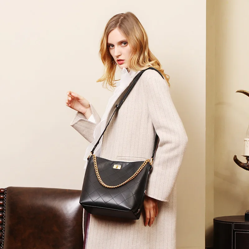 Женская сумка из натуральной кожи женская сумка-мешок женские сумки композитные