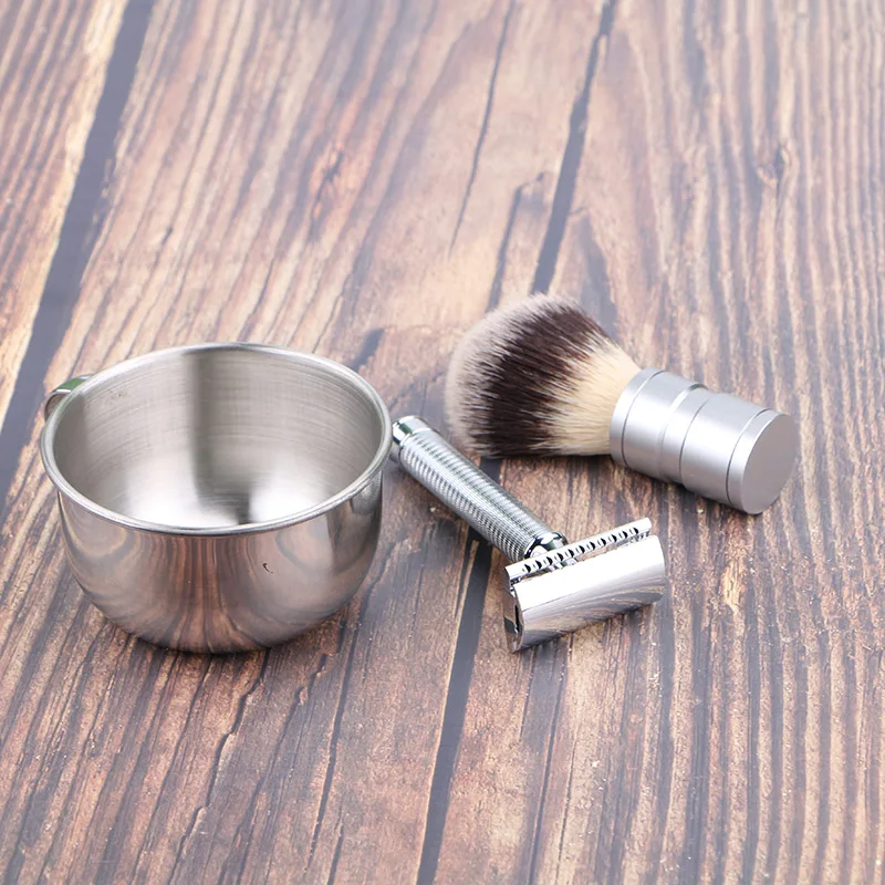 HAWARD синтетическая (нейлон) щетка для бритья волос Мужская Борода металлическая