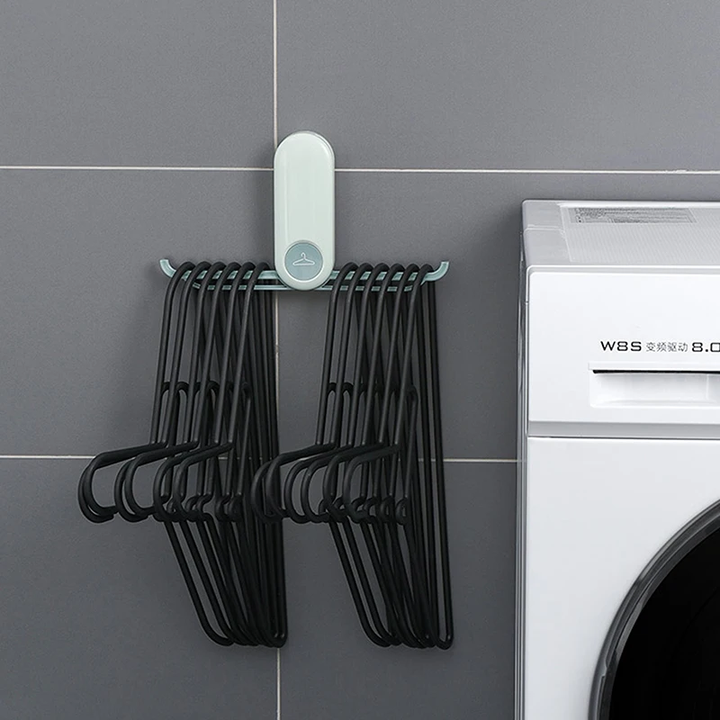 

Nordic hanger storage rack Wall-mounted double row hanger hook