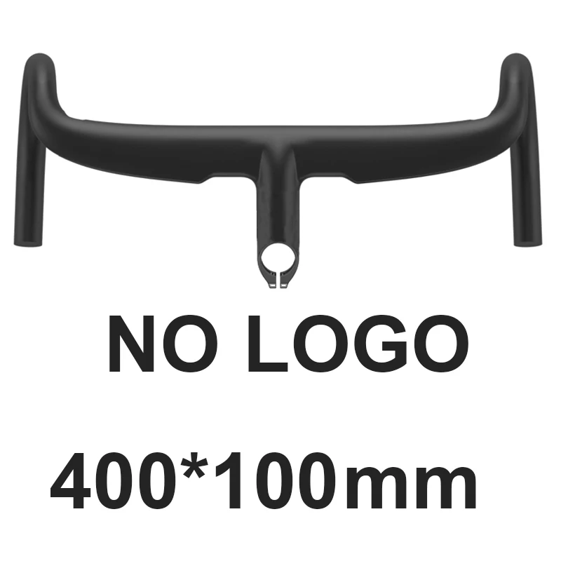 NO LOGO 400X100mm AERONOVA велосипедный интегрированный ручки углеродный руль для шоссейного велосипеда Руль 28,6 мм гоночный велосипед руль 400/420/440 мм - Цвет: NO LOGO 400X100mm