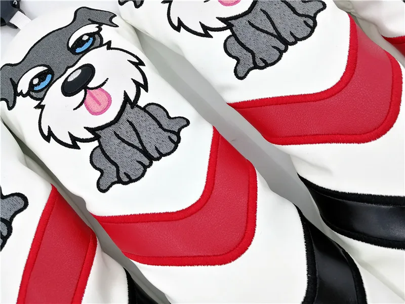 Новые чехлы для гольфа из искусственной кожи с милой собачкой водителем