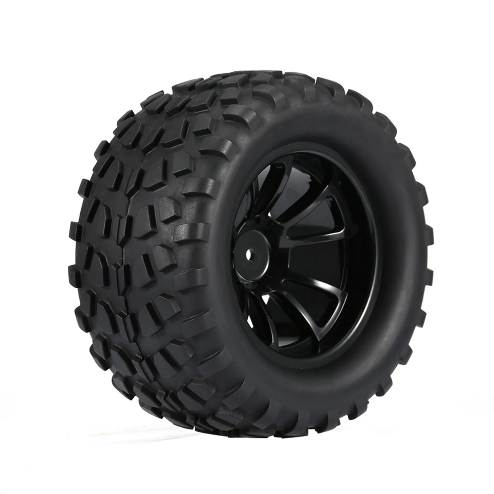 

4x Tires and Wheel Rims Set Hex Hub for 1/10 Climbing Car Crawler Truck