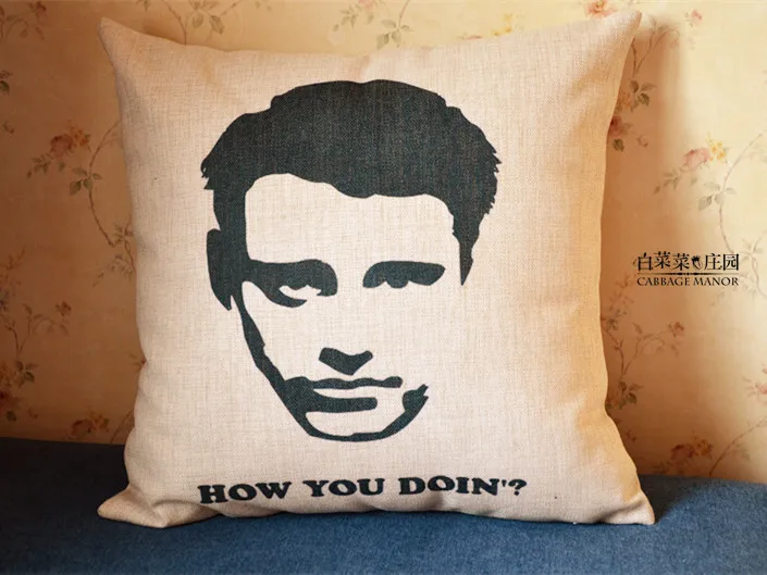 ТВ серия Friends Joey How you doin Подушка на молнии 17x17 дюймов чехол для подушки + внутренняя