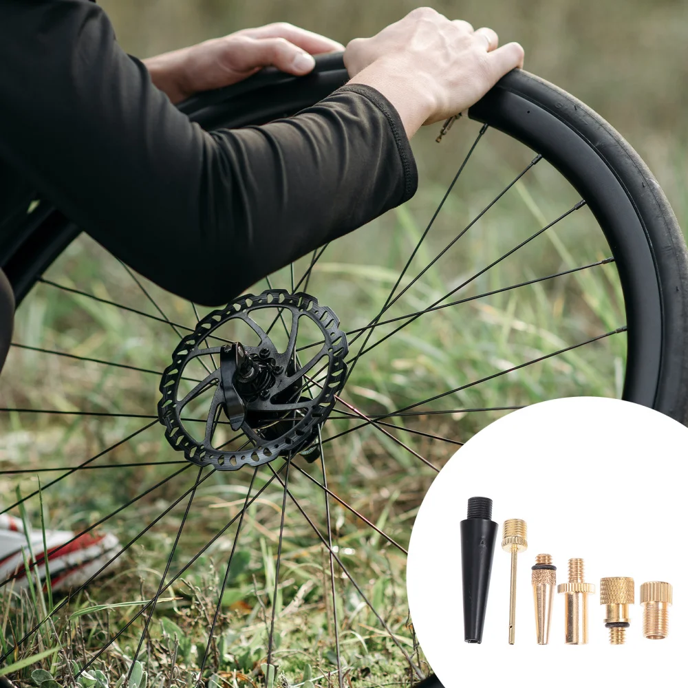 

16pcs/set Bike Pump Adapter Presta Schrader Adapter Pump Needle