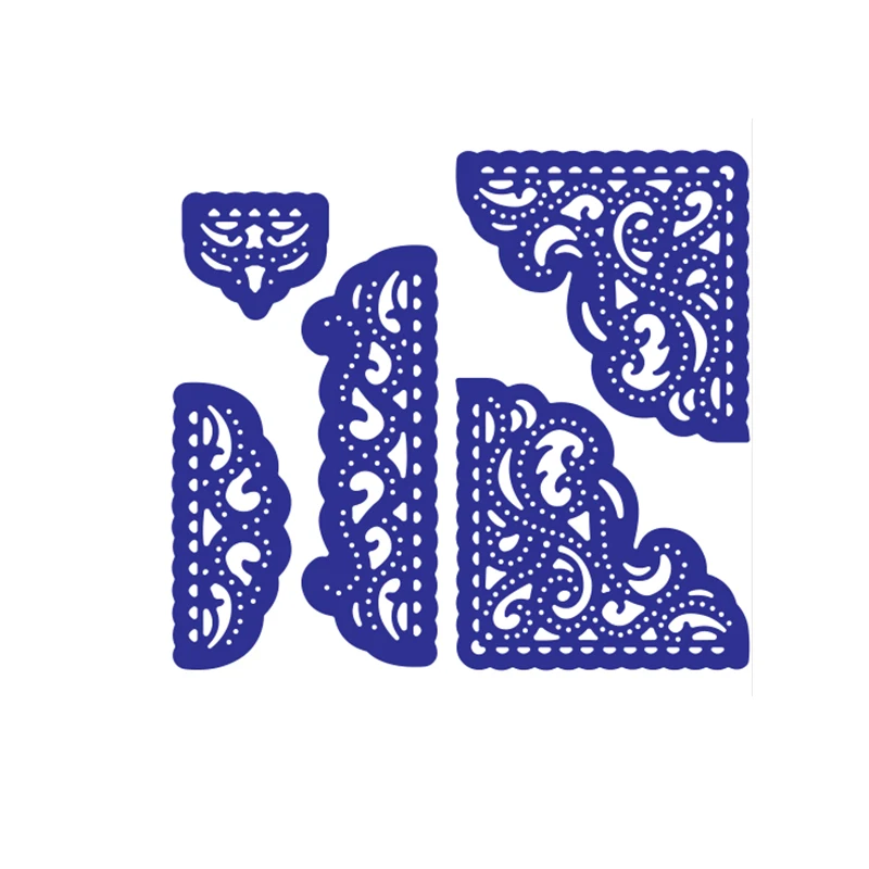 Цветочные кружева пустотелые углы металлические Вырубные штампы Новинка 2019 для