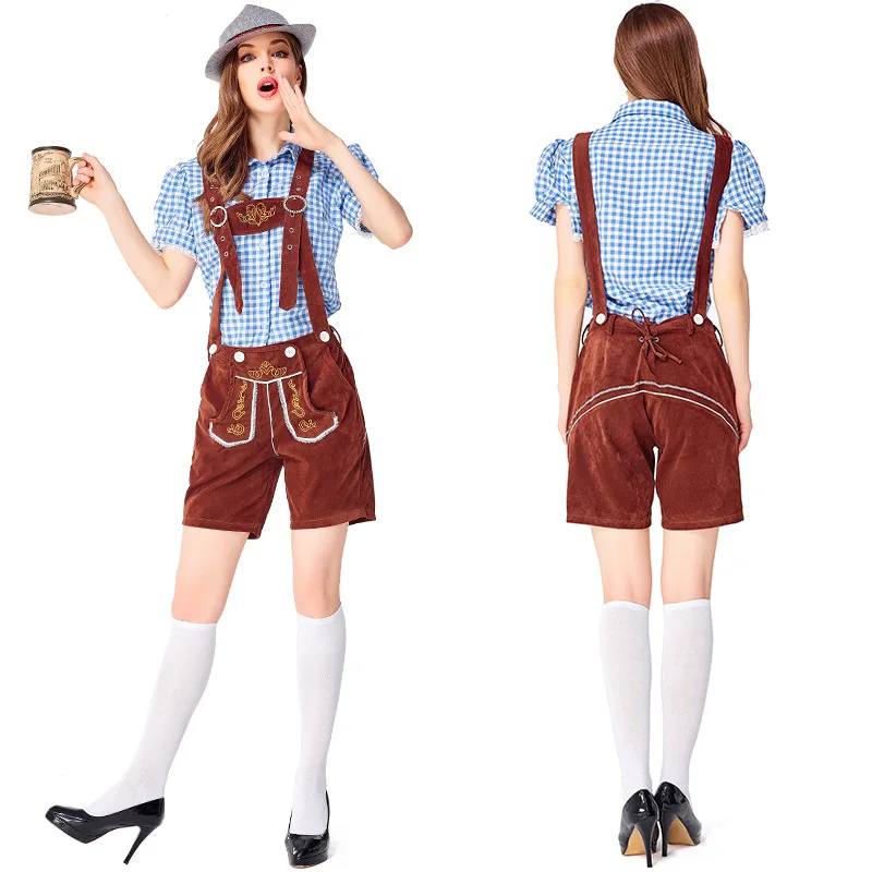 

Echoine Women Cosplay Game Sexy German Beer Maid Costume Bavarian Dirndl Oktoberfest Outfits Carnival Party Hallowen Costumes