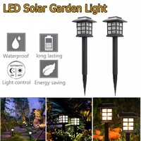 solar led lawn light outdoor rainproof ip65 small lantern to plug the light villa garden backyard decoration house light
